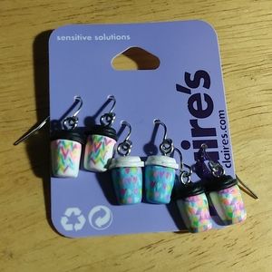 Coffee Cup Earring Set